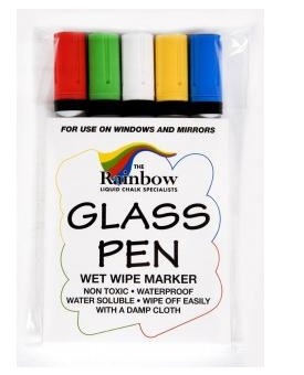 glass pens assorted 5 pack