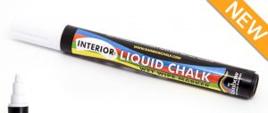 white interior liquid chalk bullet nib pen