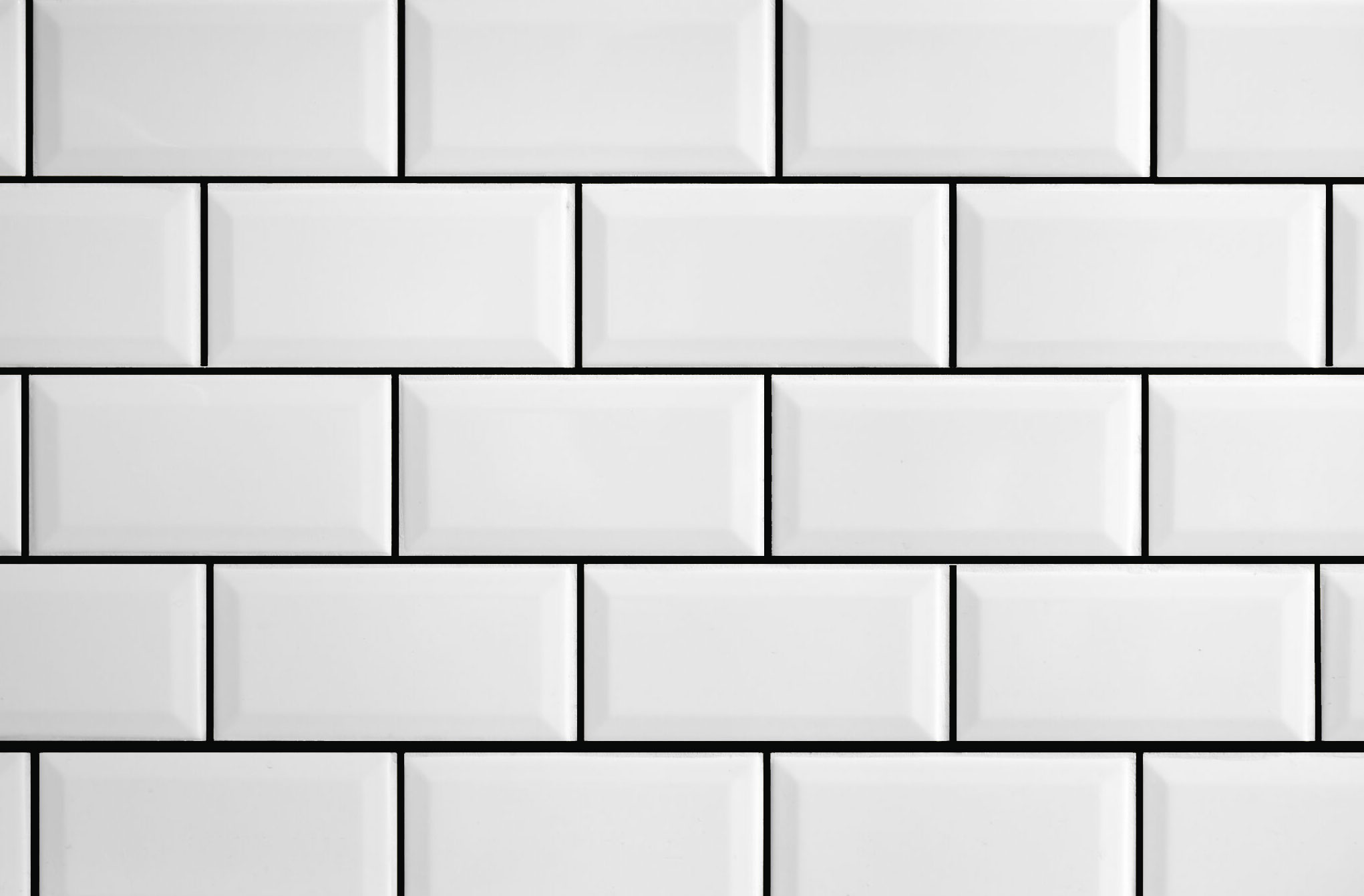 Black wall tile grout