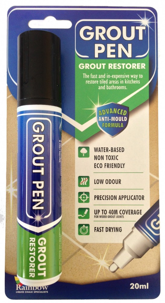 15mm Grout Pen For Grubby Grout Restoration Rainbow Chalk
