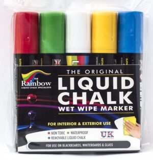 large liquid chalk assorted 5 pack