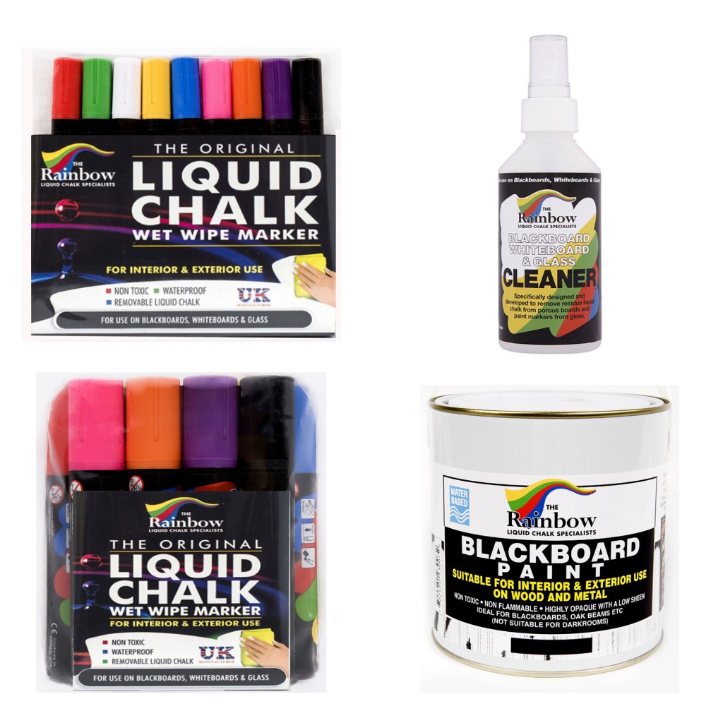 Liquid Chalk Wet Wipe 5mm Bullet Assorted - Rainbow Chalk Markers