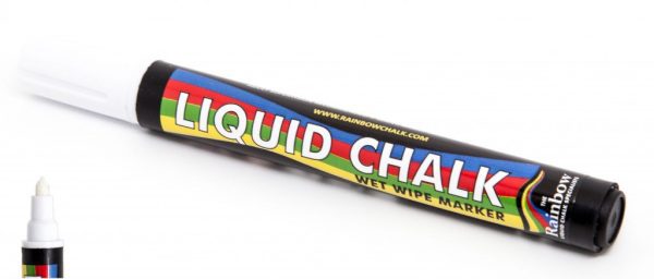 White Chisel Nib Liquid Chalk pen