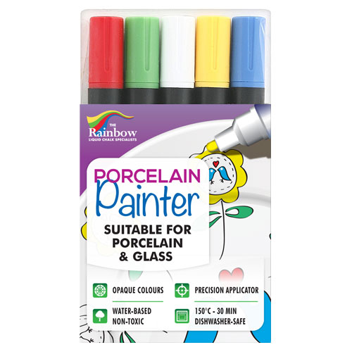 porcelain painter pens 5 pack assorted