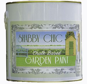 shabby chic chalk based garden paint