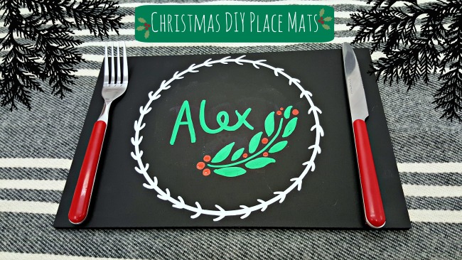 christmas chalkboard placemat