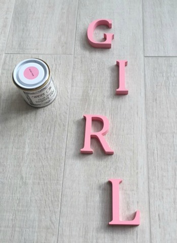 shabby chic nursery letters