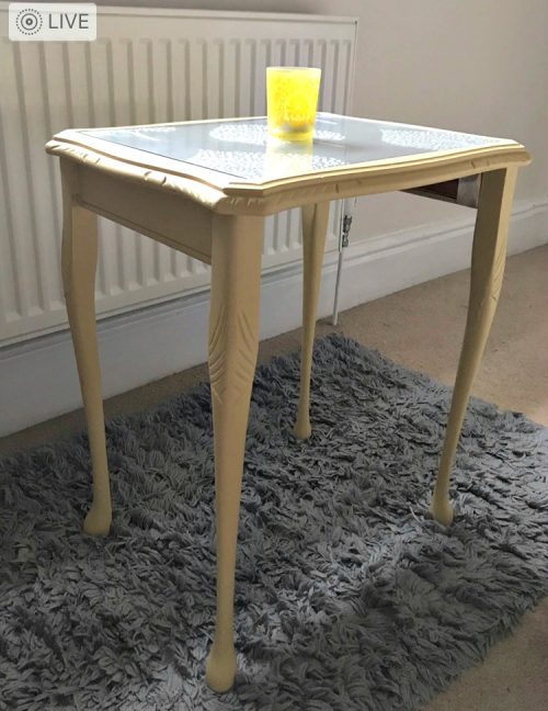 shabby chic coffee table transformation