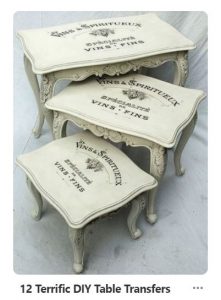 shabby chic nest of tables
