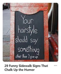 funny chalkboard signs