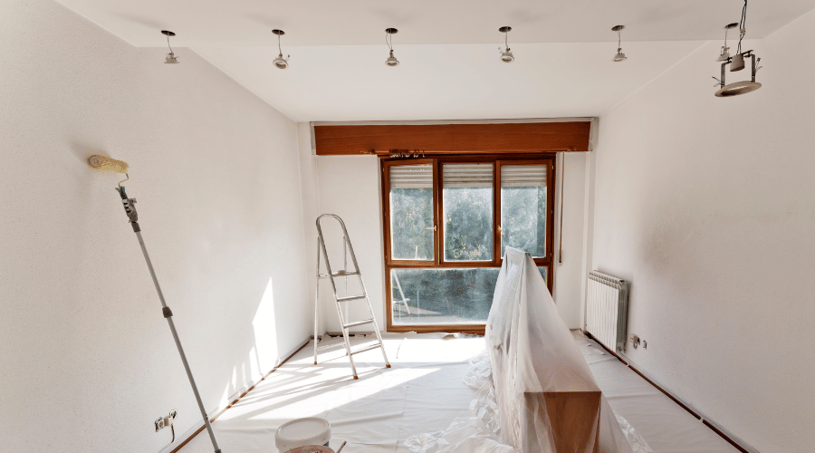 Painting a ceiling